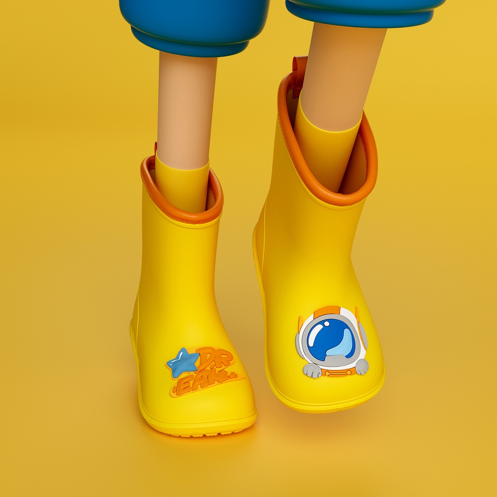 Giày bốt đi mưa cheerful mario chất liệu eva chống trượt chống thấm nước - ảnh sản phẩm 8