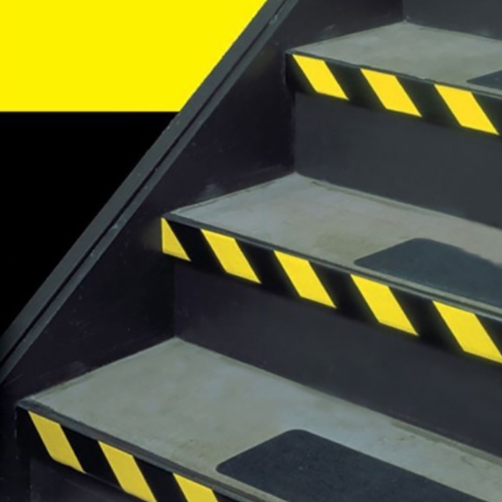 Băng dính cảnh báo sọc vàng đen