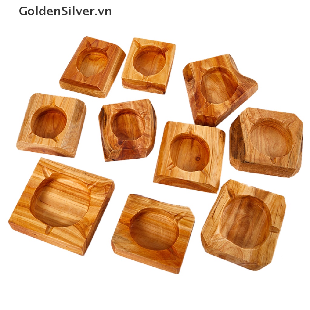 Giá Đỡ Gạt Tàn Thuốc Lá Chống Gió Ngoài Trời Màu Vàng Kim Handmade