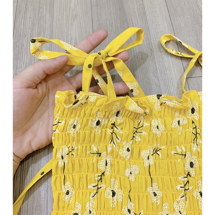 Váy smock hoa-HÀNG SALE KO ĐỔI TRẢ
