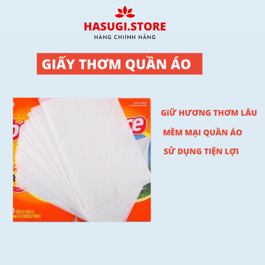 Giấy Thơm Quần Áo Bounce, Giấy Thơm Làm Mềm Quần Áo (Sét 10 tờ dùng thử)