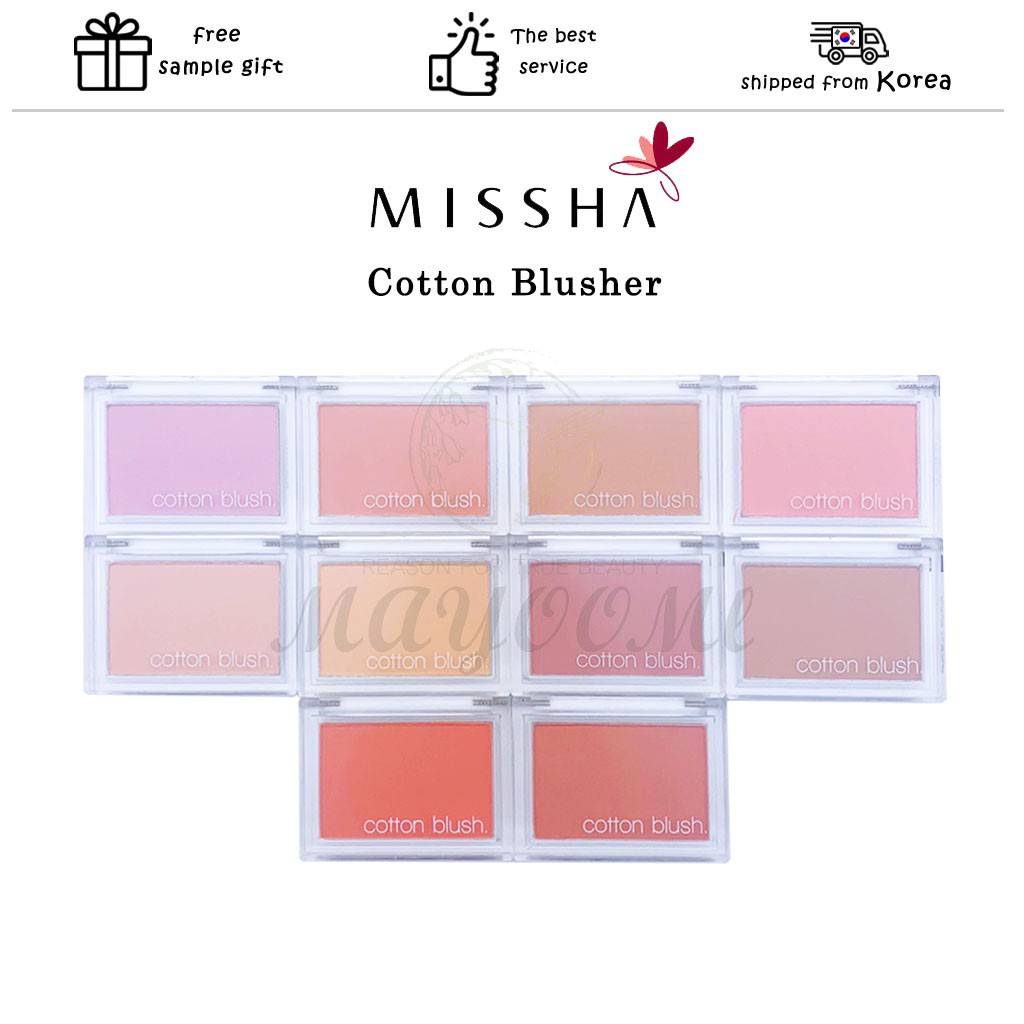 (Hàng Mới Về) Phấn Má Hồng Missha Chất Liệu Cotton