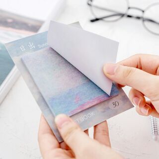 Note ghi chú phong cảnh tranh vẽ