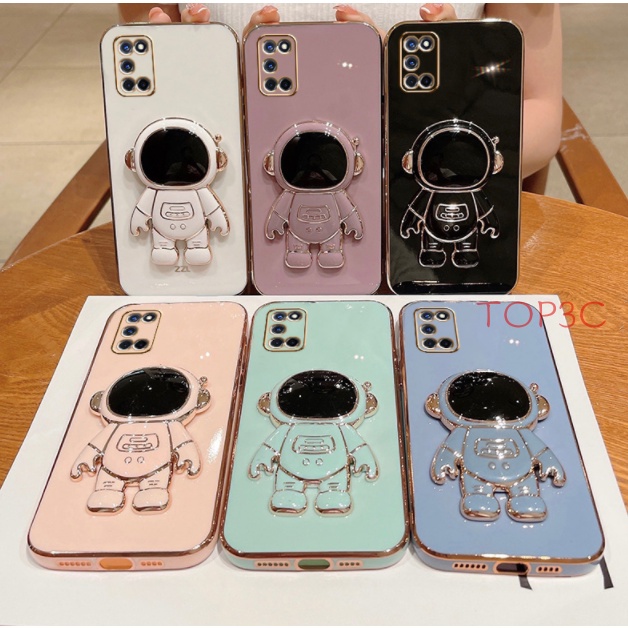 Ốp điện thoại samsung A31 Ốp Điện Thoại In Hình Phi Hành Gia Có Giá Đỡ Cho Samsung A31 A11 M11 A51 A21S A71 A20S A10S A20 A30 YHY