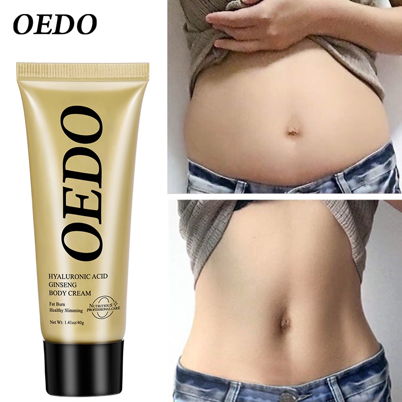 OEDO Bộ sản phẩm gồm kem giảm béo chiết xuất nhân sâm và axit hyaluronic đốt cháy mỡ thừa + tinh dầu mát xa làm nở ngực