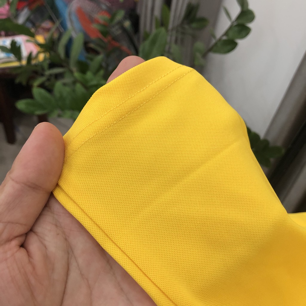 Áo Thun Có Cổ Cá Sấu 4 Chiều Màu Vàng Cúc Thời Trang 24h