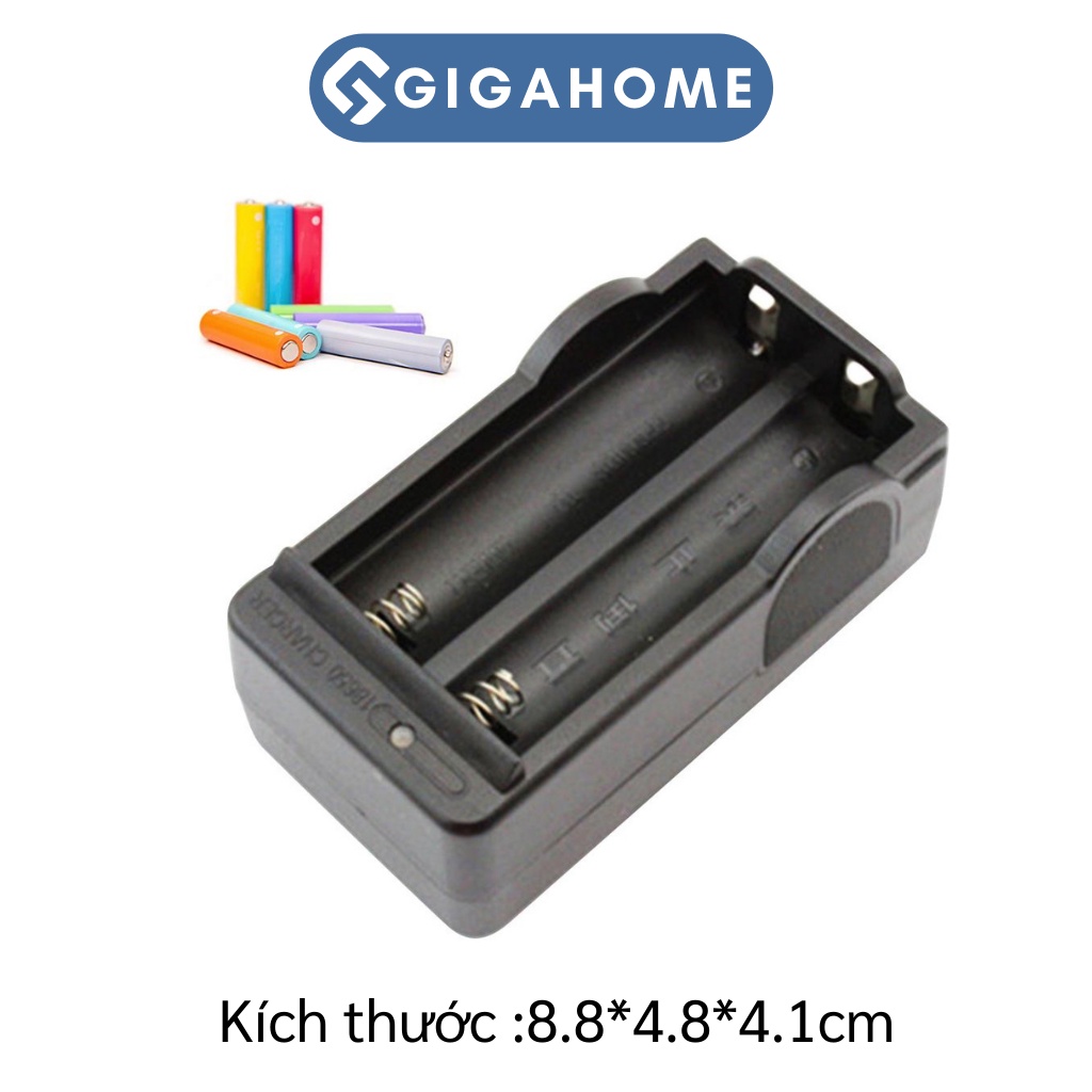 Bộ Sạc Pin Đôi 1.2V/3.V/3.7V GIGAHOME Tự Động Ngắt Khi Sạc Đầy 6618