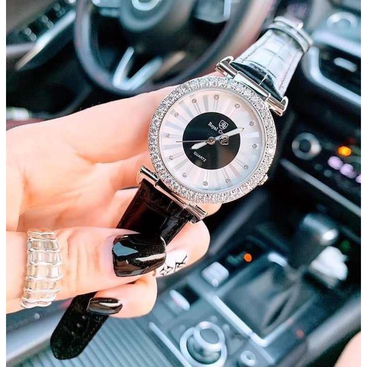 Đồng Hồ Nữ Chính Hãng Dây Da Royal Crown 4611 Chống Nước Chống Xước | BigBuy360 - bigbuy360.vn