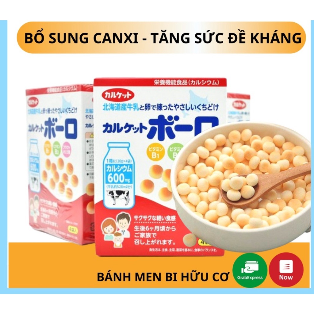 Bánh Bi Men Sữa Calket Boro Nhật Bản 80G-Bánh ăn dặm cho bé