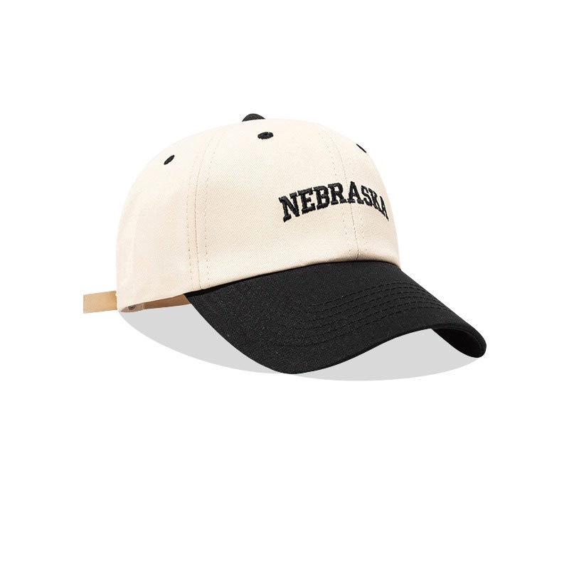 Mũ Lưỡi Trai Cotton Thêu Chữ Nebraska Thời Trang Dành Cho Nam Và Nữ