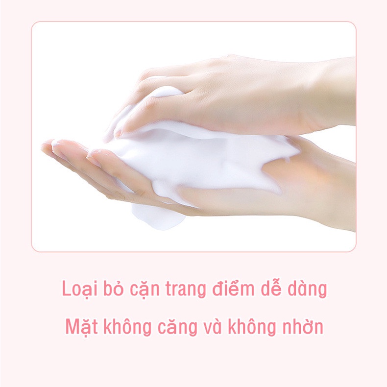 Sữa Rửa Mặt Amino Acid Đào Làm Sạch Sâu Dưỡng Ẩm Se Khít Lỗ Chân Lông