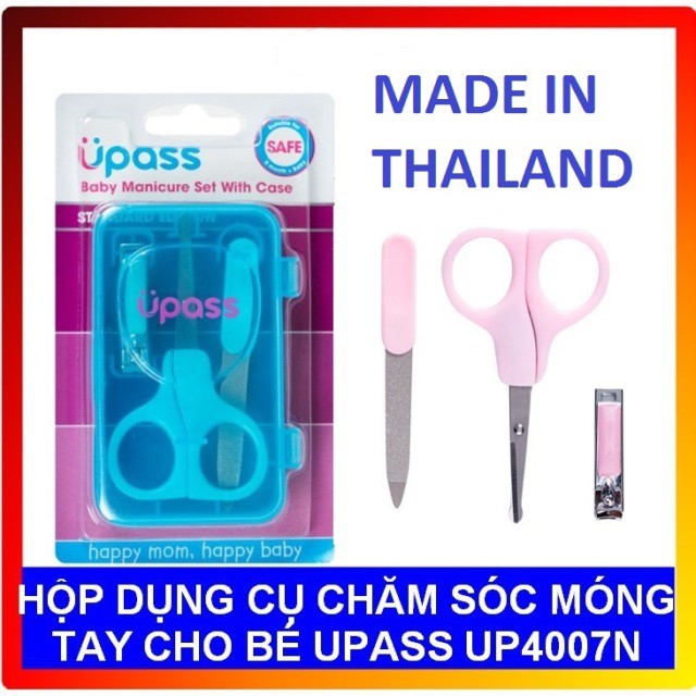 (Made in Thailand) Hộp dụng cụ chăm sóc móng tay cho bé Upass UP4007N