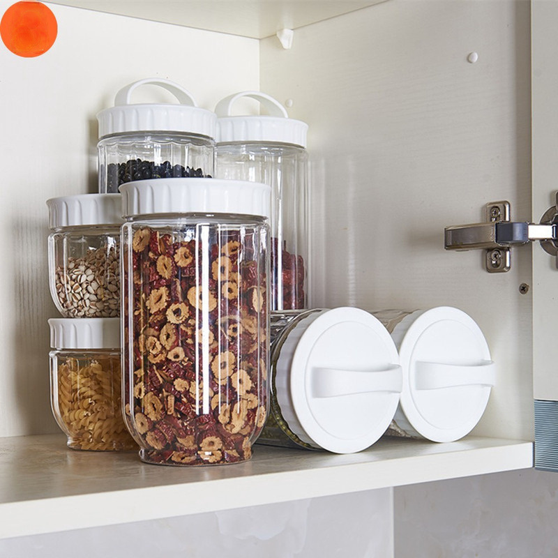 1 Hộp Nhựa Trắng Đựng Thực Phẩm Có Nắp Đậy Kín