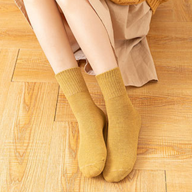 Vớ Cotton 100% Màu Trơn Chất Lượng Cao
