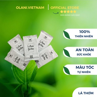 Gói lá thơm gội đầu sau nhuộm tóc Ogatic giúp mọc tóc thành phần thiên nhiên bồ kết chanh rừng xả cỏ mần trầu