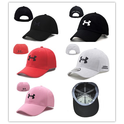 UNDER ARMOUR Mũ Lưỡi Trai Thêu Logo Under Armor Phong Cách Hàn Quốc