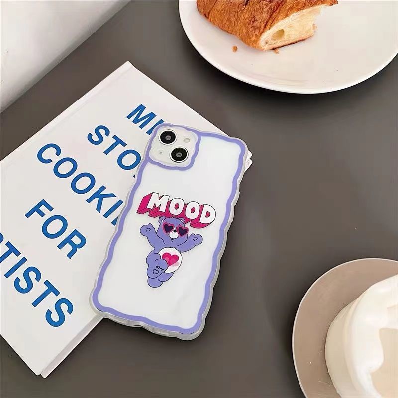 Ốp Điện Thoại TPU Silicon Mềm Trong Suốt Hình Gấu Dễ Thương Cho IPhone 13 12 Mini 11 Pro X XR XS Max SE 2020 6 6S 7 8 Plus