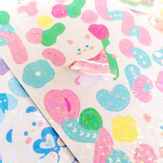 Tấm Sticker Laser Lấp Lánh Dễ Thương