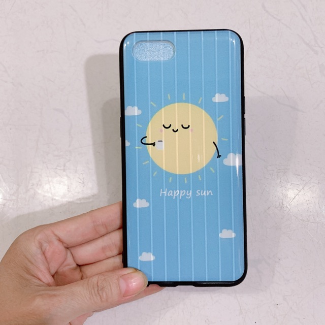 Ốp oppo A1K Hình mặt trăng vàng