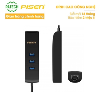 Mua Bộ chia PISEN Type-C 4 trong 1 (USB3.0x3  LAN x1 ) - (TS-E116) - Hàng chính hãng