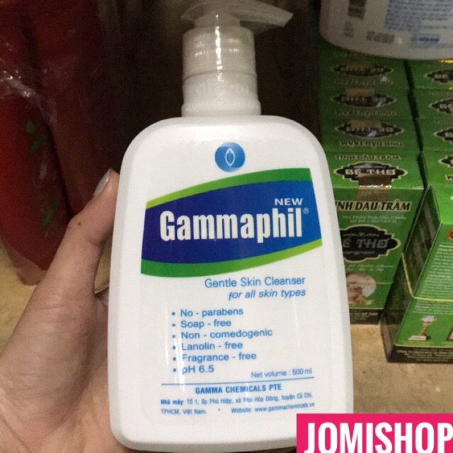 SỮA RỬA MẶT GAMMAPHIL 500ML CHO DA MỤN DA NHẠY CẢM