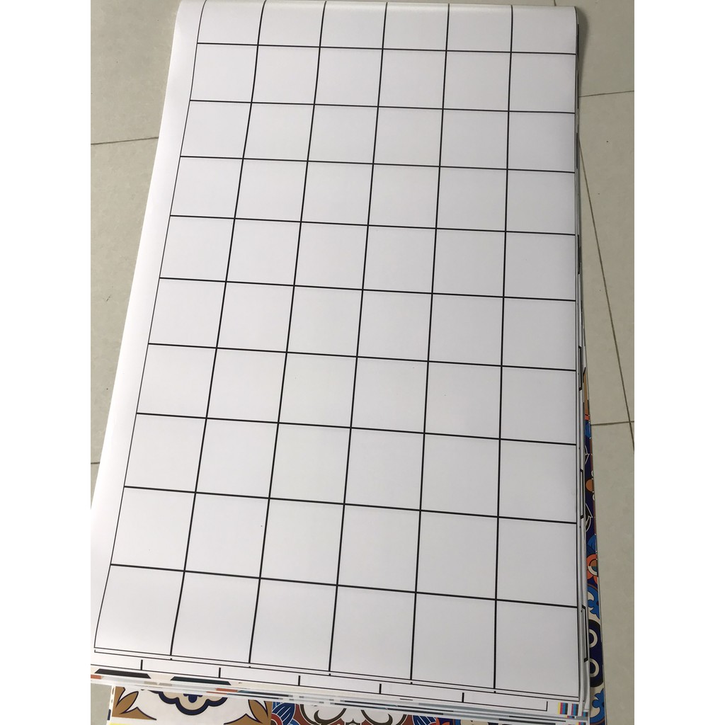 Khổ 100x60cm - Decal gạch bông - Decal dán bếp - Decor nhà vệ sinh  - Chống thấm nước, chống nhiệt độ cao - HN Decor | BigBuy360 - bigbuy360.vn