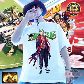 Áo phông tay lỡ unisex roronoa zoro siêu đẹp | áo thun one piece zoro form rộng un11