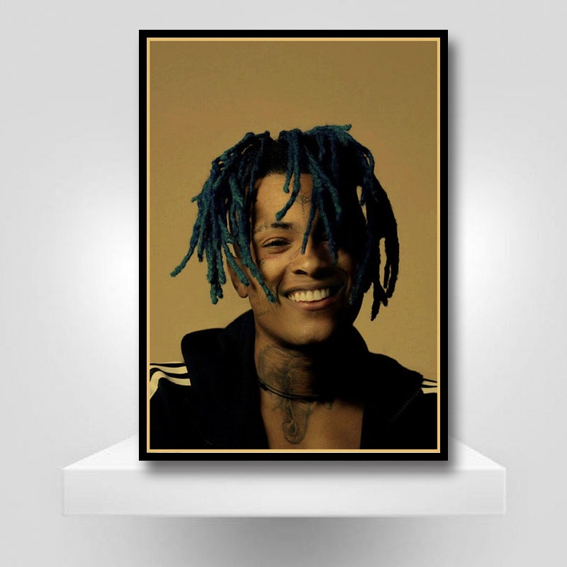 Xxxtentacion poster Giấy kraft Treo Tường In Hình rapper rapper Trang Trí Phòng Ngủ / Quán Cà Phê