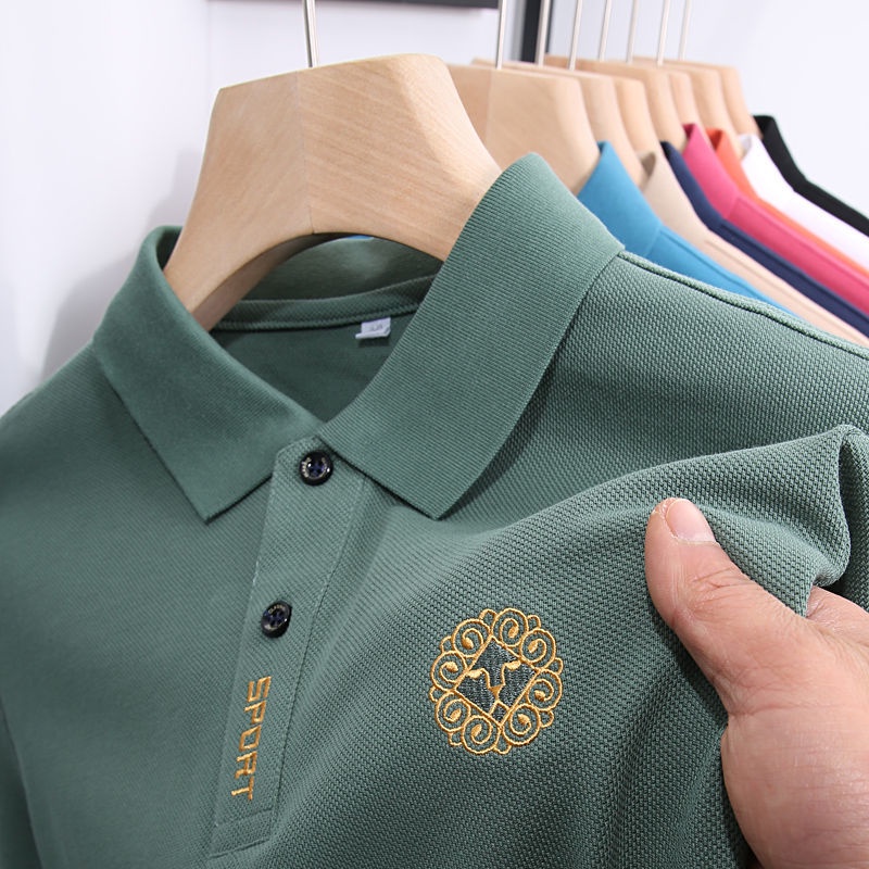 Áo polo Ngắn Tay Màu Sắc Đơn Giản Dành Cho Nam