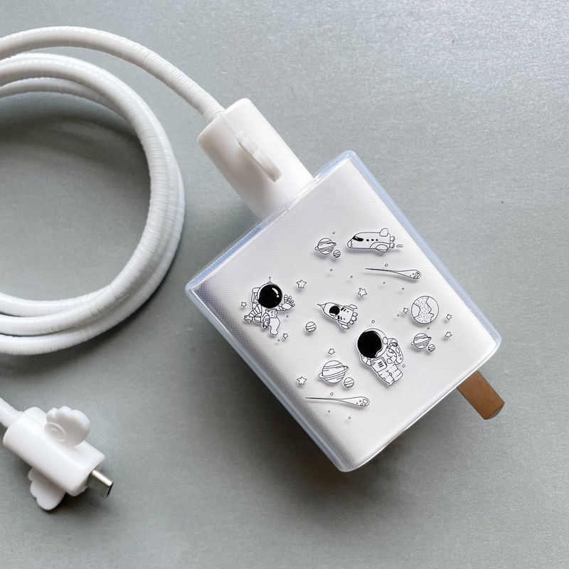 Vỏ Bọc Bảo Vệ Cáp Sạc USB Xiaomi 33W Note 9 Pro / K30s / K40 Pro Hình Phi Hành Gia Hoạt Hình