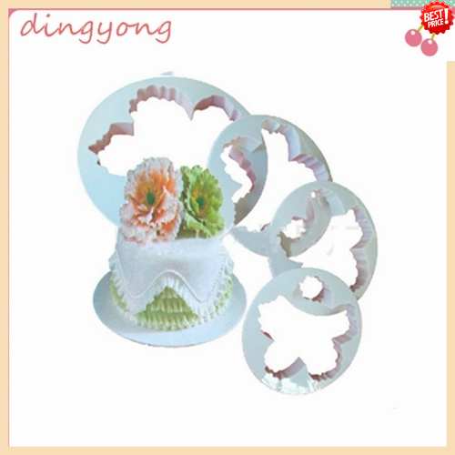 Khuôn cắt kẹo đường hình cánh hoa trang trí bánh