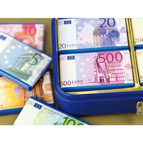 Kẹo Socola CONFISERIE HEIDEL Ngoại Tệ Tiền Euro Hộp Thiếc 60g - Châu Âu