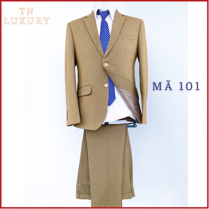 Bộ Vest Trung Niên,Vest trung tuổi đẹp chất liệu nhập khẩu Ấn Độ 2021 ( tặng cà vạt lụa cao cấp)