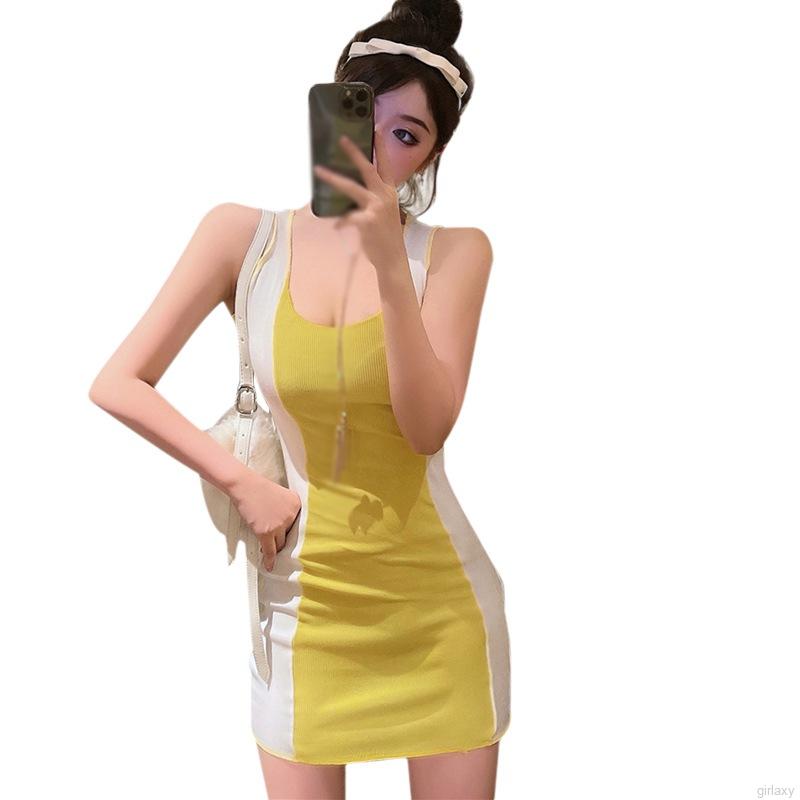 Đầm Ôm Hai Dây Phong Cách Hàn Quốc Quyến Rũ Cho Nữ