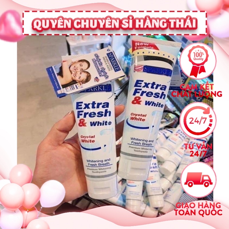 Kem đánh răng SPARKLE EXTRA FRESH &amp; WHITE