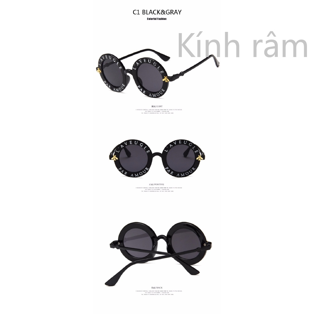 Kính mát phong cách retro thời trang