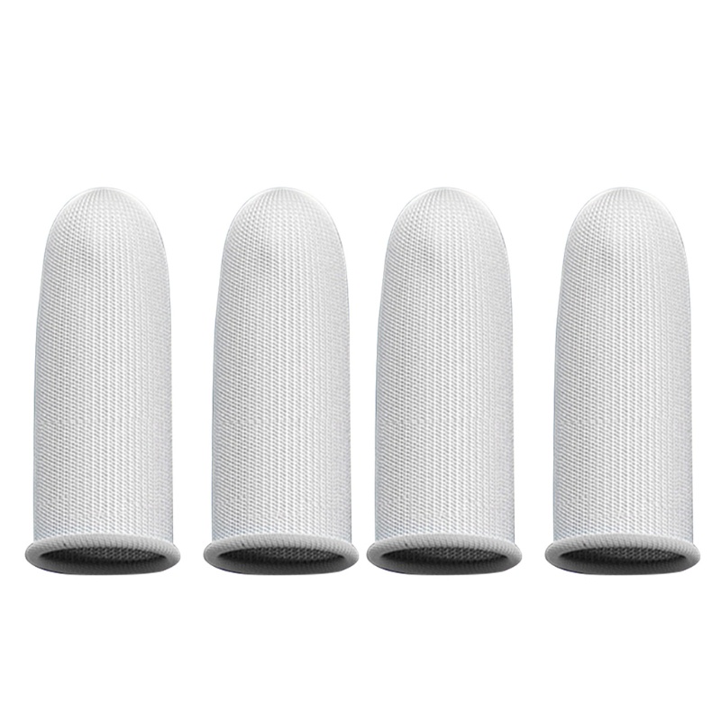 Set 4 Găng Bọc Ngón Tay bonj Màu Bạc Hỗ Trợ Chơi Game Trên Điện Thoại