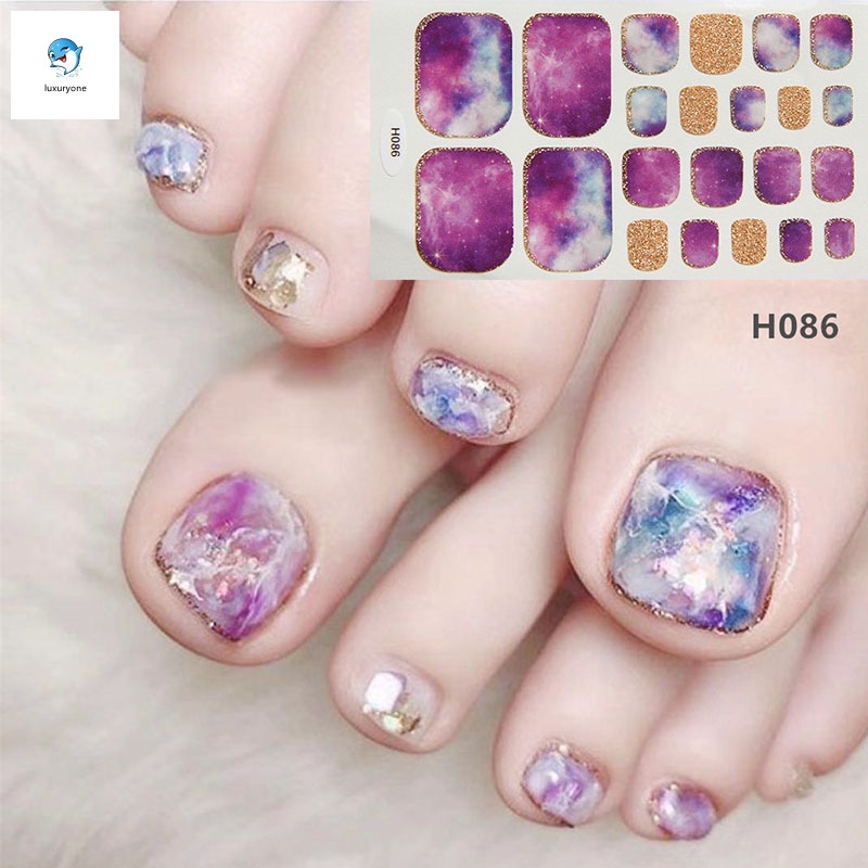 Tờ nhãn dán móng chân chống nước hợp thời trang cho nữ