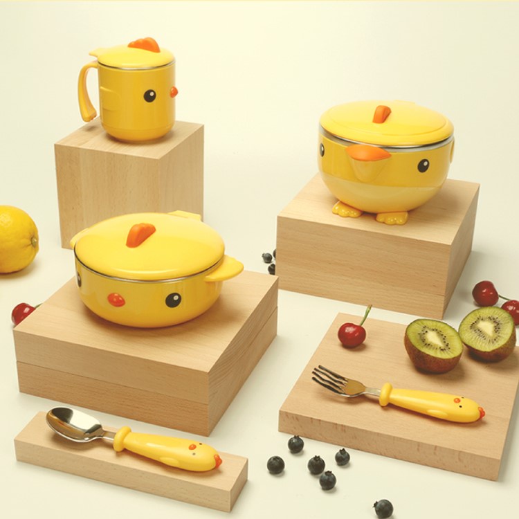 THANH LÝ - Bộ bát ăn dặm giữ nhiệt 5in1 GORYEO BABY chính hãng cho bé yêu