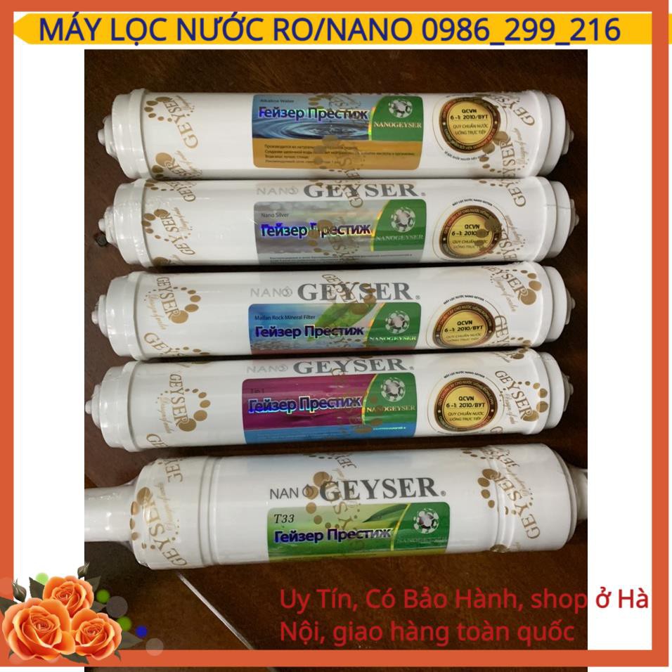 Combo Lõi 45678 Dành Cho Máy Lọc Nước NanoGeyser, Tất Cả Máy Lọc Nước