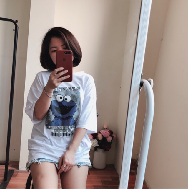 [52] [HÌNH THẬT]áo thun nữ ⚜️FREESHIP⚜️ Thun Nữ Unisex Oversize Họa Tiết Wanted 500.000$ Phông Nữ Quảng Châu [Thun Nu] | BigBuy360 - bigbuy360.vn