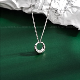 Dây chuyền bạc nữ TLEE dáng giọt nước trơn basic TLEE JEWELRY