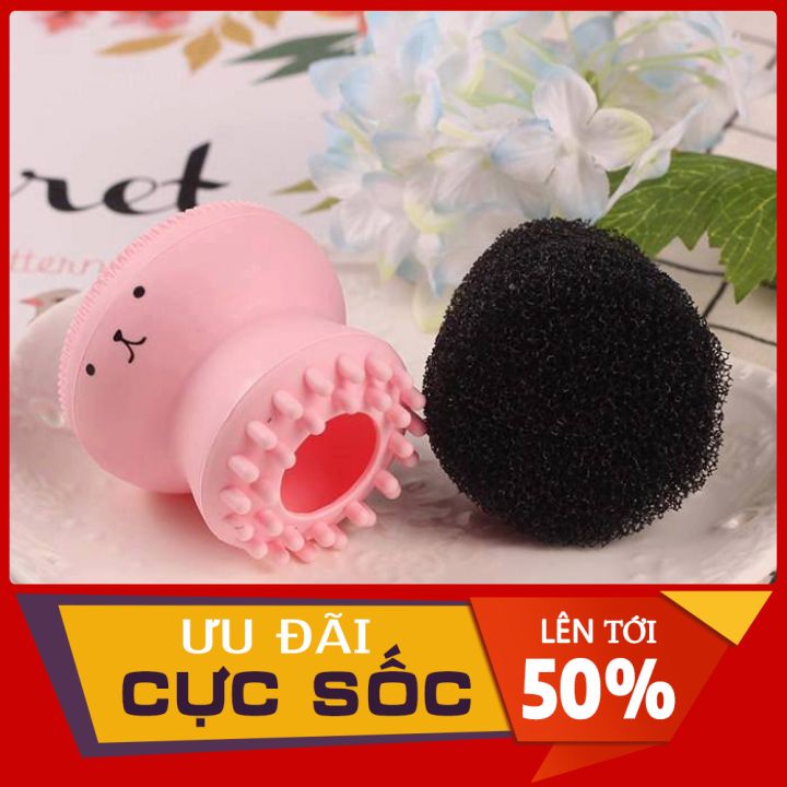 Cọ rửa mặt bạch tuột SHOPSIRO, Bạch tuột rửa mặt giúp làm sạch da loại bỏ bụi bẩn