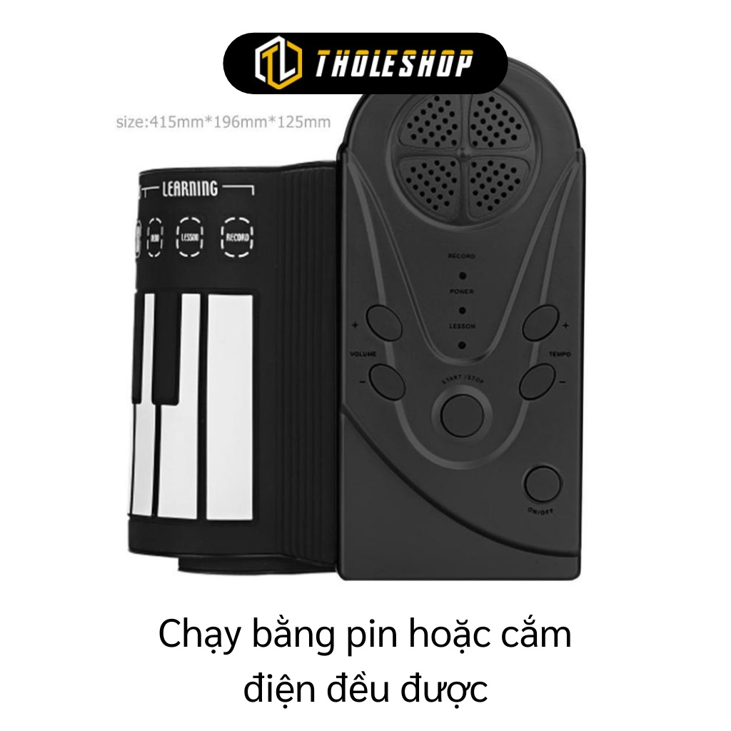 Đàn Piano Điện Tử - Bàn Phím Đàn Piano Dạng Cuộn 49 Phím Tiện Lợi, Linh Hoạt 9329