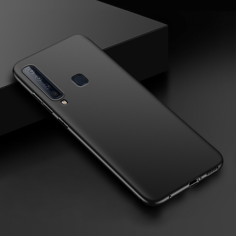 Ốp điện thoại silicon cực mỏng màu đen nhám dành cho Samsung Galaxy A9 2018/A8/A9 Star