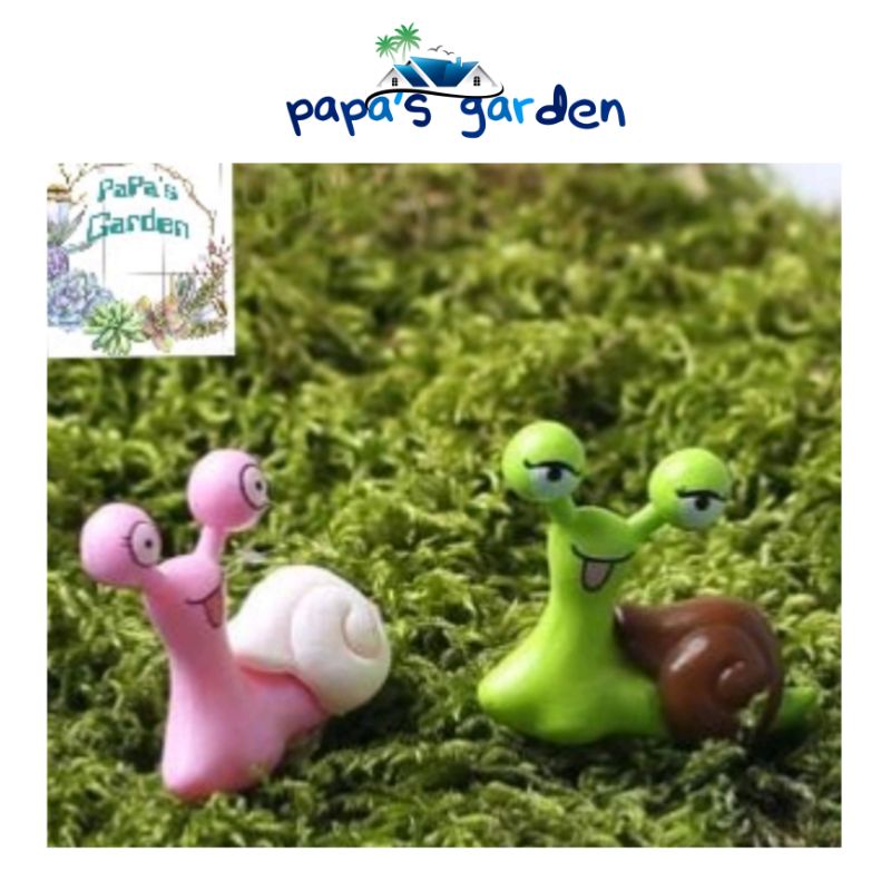 Phụ kiện Tiểu cảnh❤️ TERRARIUM❤️Ốc sên mini tiểu cảnh mini, tiểu cảnh sen đá