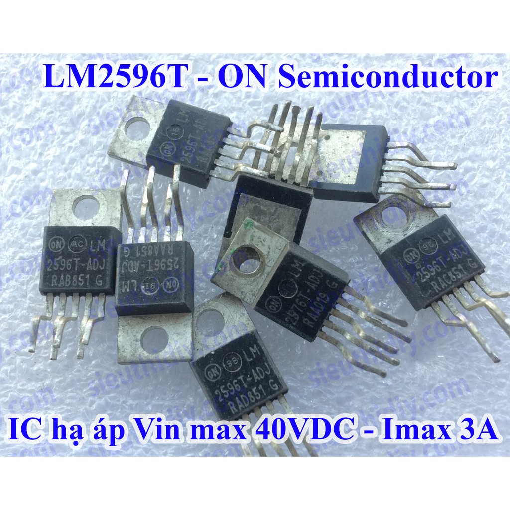 IC nguồn LM2596T-ADJ chính hãng ON hạ áp buck DC-DC 3A Vin max 40VDC