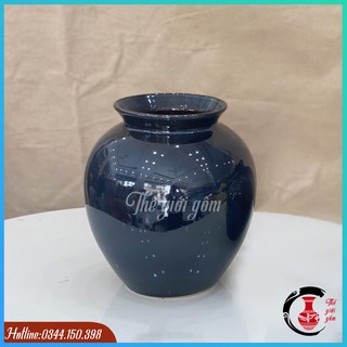 [Dáng vò] Lọ hoa men kính dáng vò Bát Tràng
