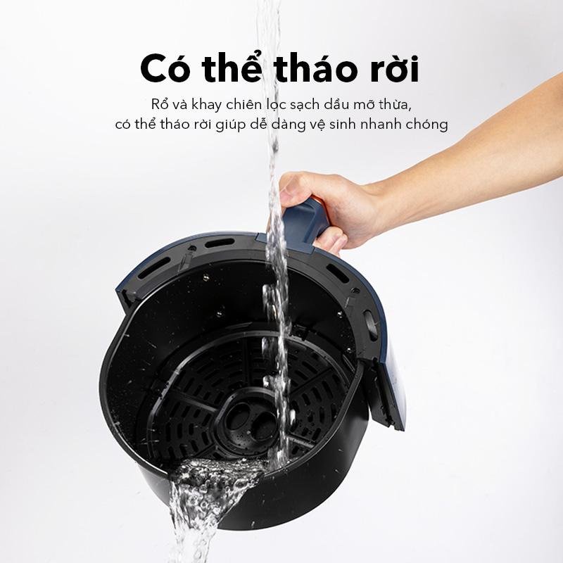 Nồi chiên không dầu dung tích 4L SAMONO SW-AFBE04 Xanh-WOOK