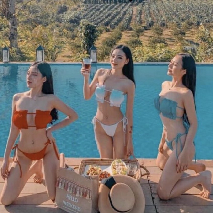 Bikini 2 Mảnh Áo Nhún, Bộ Bơi Hot Trong ( Bộ Sưu Tập Đồ Bơi ) | BigBuy360 - bigbuy360.vn